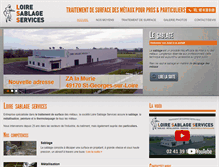 Tablet Screenshot of loire-sablage-services.com